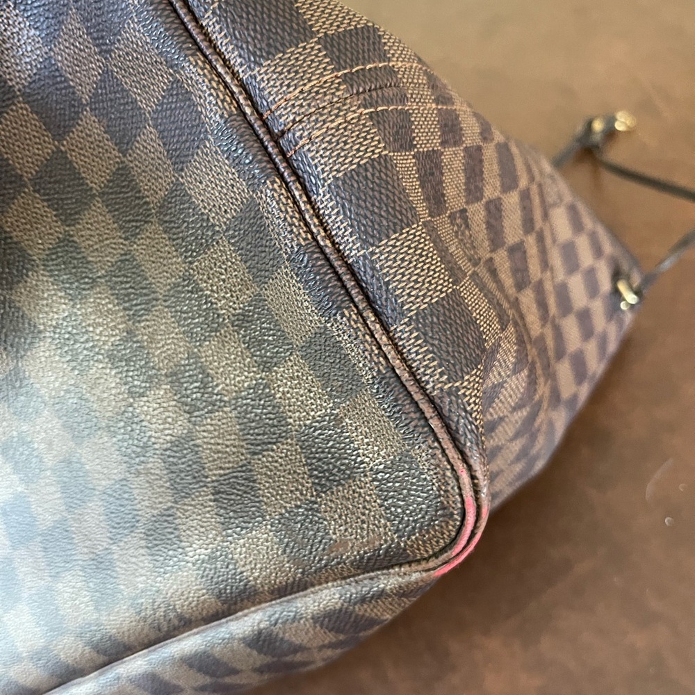 Louis Vuitton Damier Ebene Canvas Tote in Brown - Picture 4 of 7